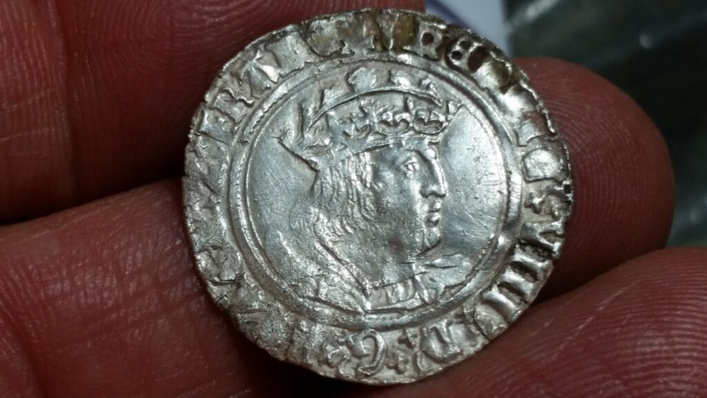 I found the coin with a nokta impact on a seeded corn field in kent - 2