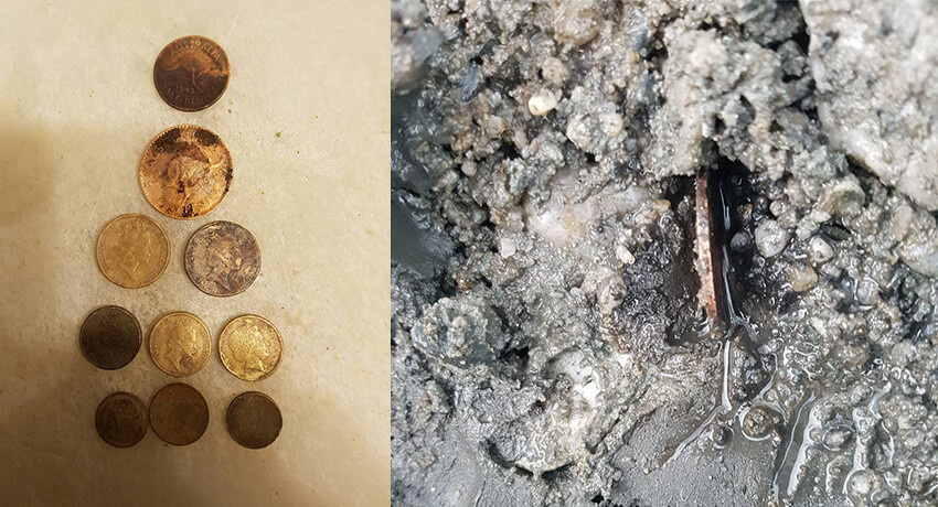 The pre decimals came out of the gravel in this condition