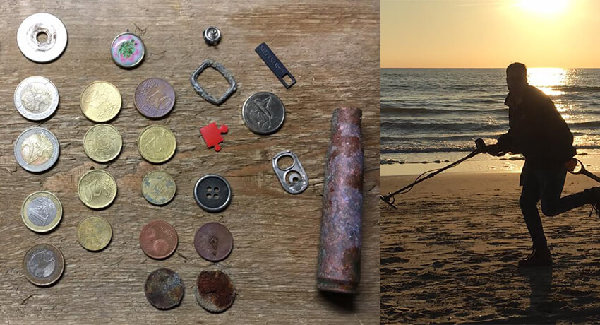 This evening a few hours on the beach