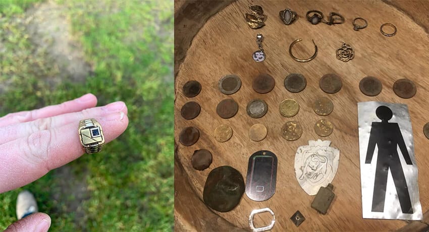 18K Gold Ring Found! Beating the Trash with the Nokta Anfibio