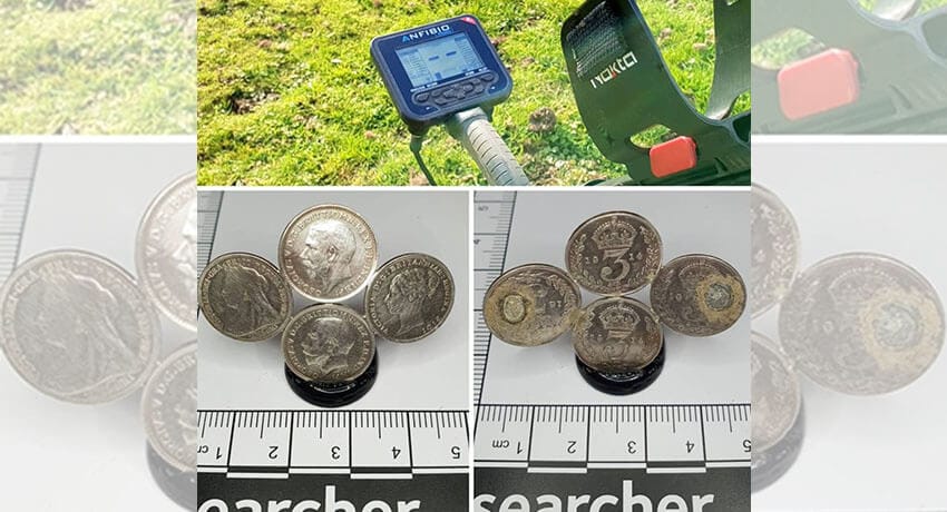 Silver Coin Brooch Found with My Anfibio Multi