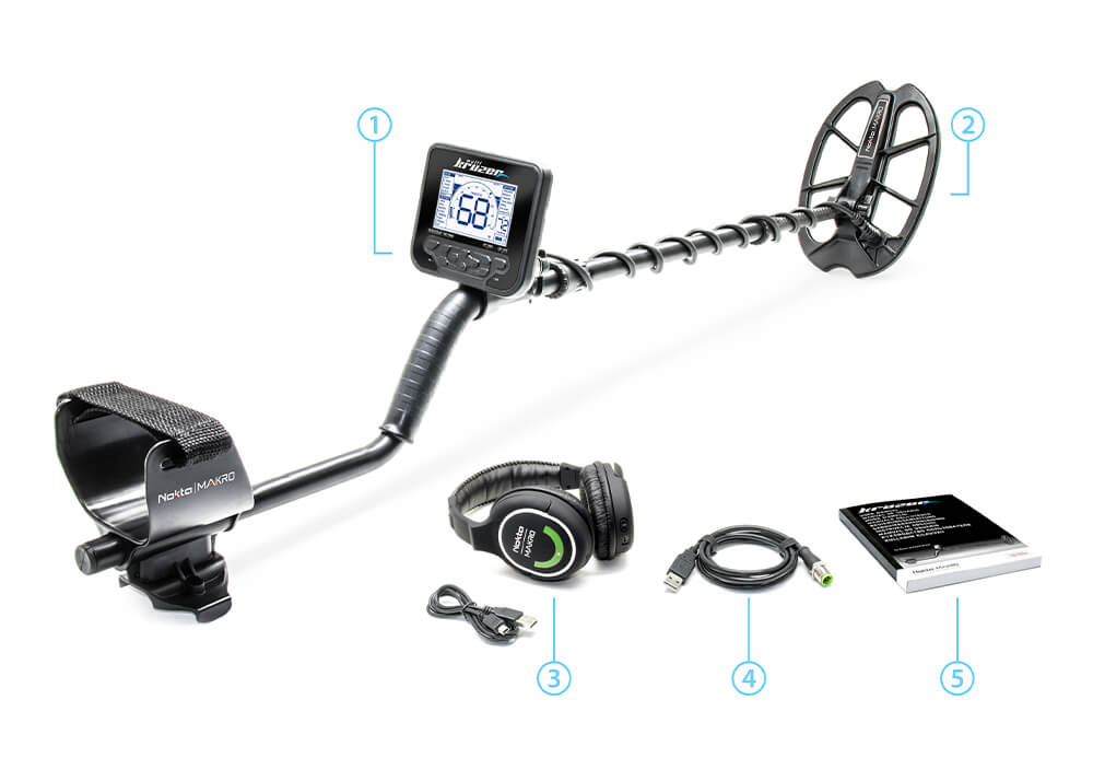 Nokta Makro Multi Kruzer Metal Detector Package Contents