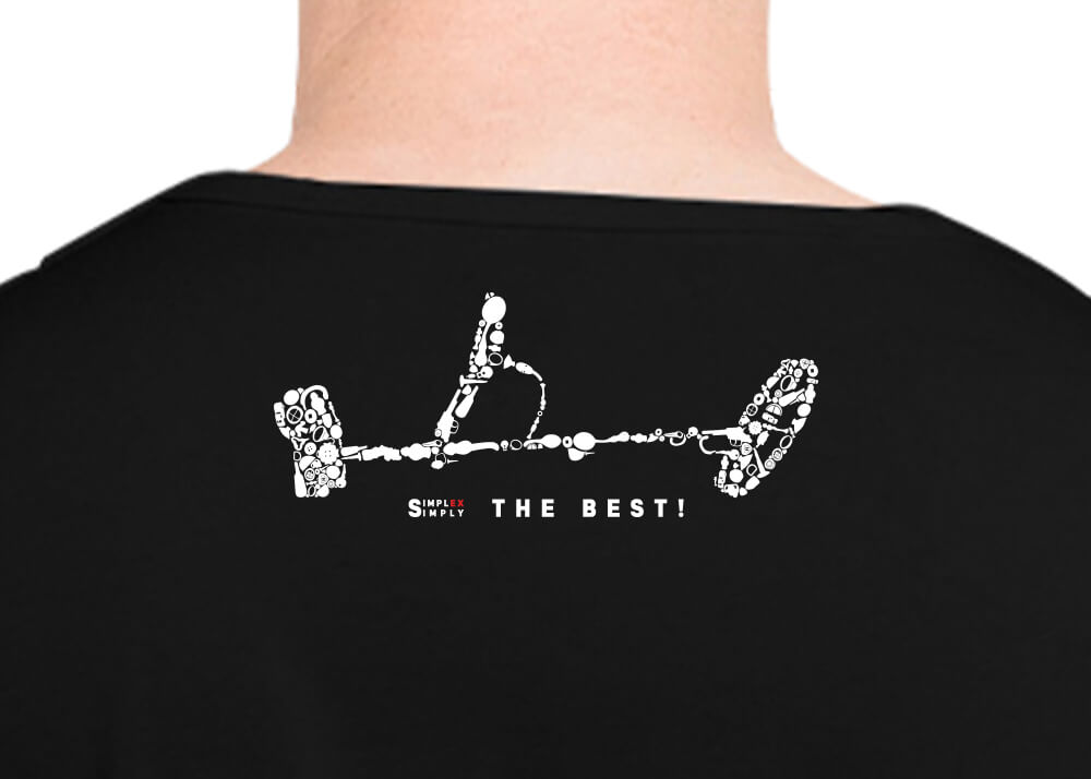 Simplex+ Tshirt (Black) Detail