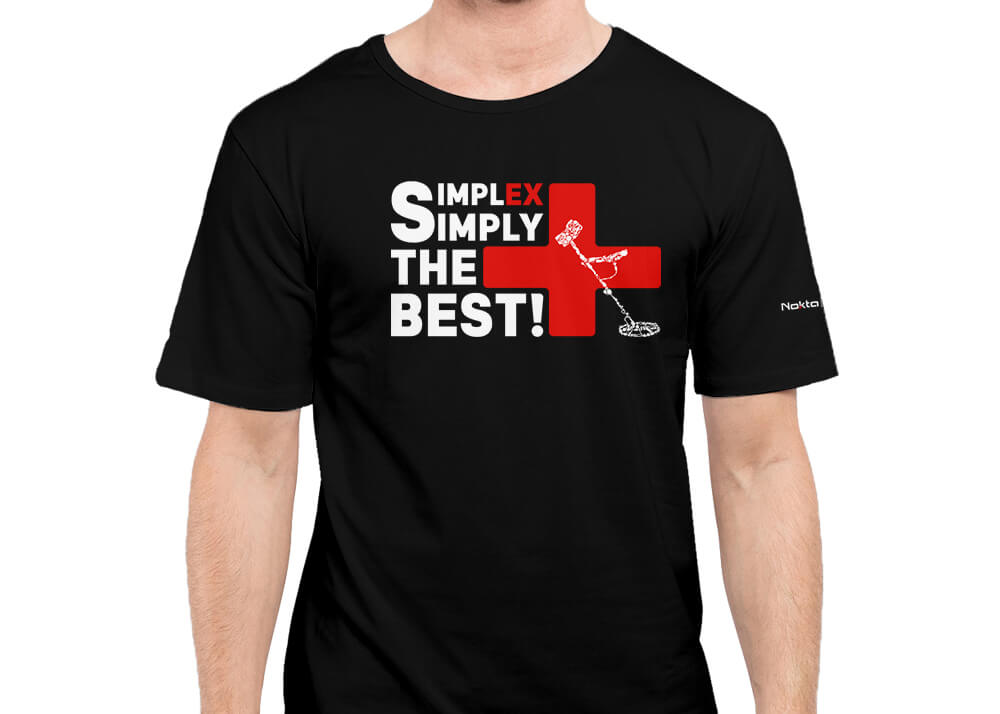 Simplex+ Tshirt (Black) Front