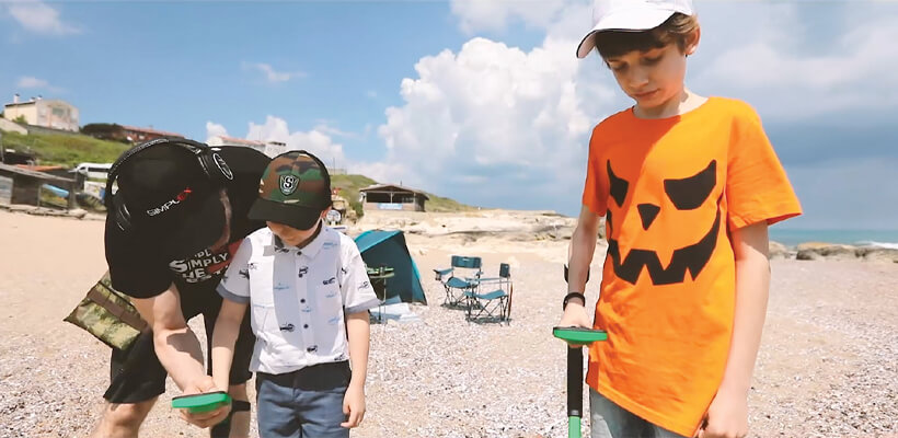 The most fun way to introduce kids to metal detecting