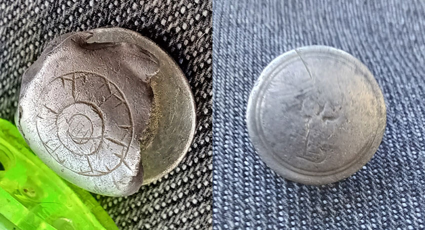 Trovato questo bottone d'argento con Simplex+ - Copertina