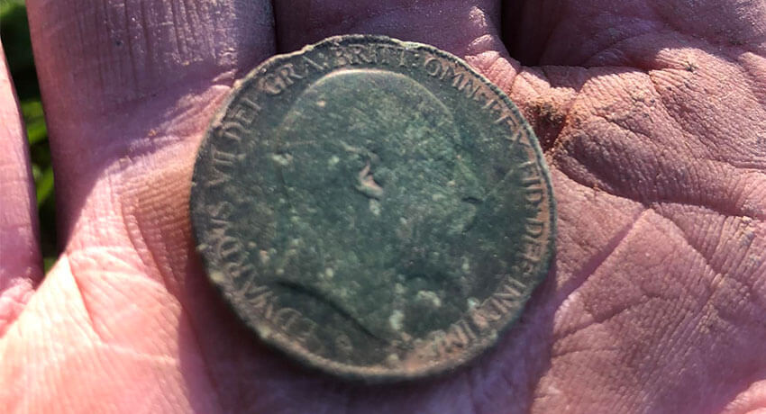 Mijn eerste Edward VII Half Penny - Omslag