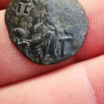 Byzantine Billon Coin Found With The Legend - 2