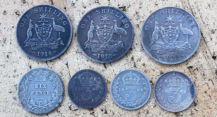 Nice Pre-Decimal English and Australian Silver Coins - Cover