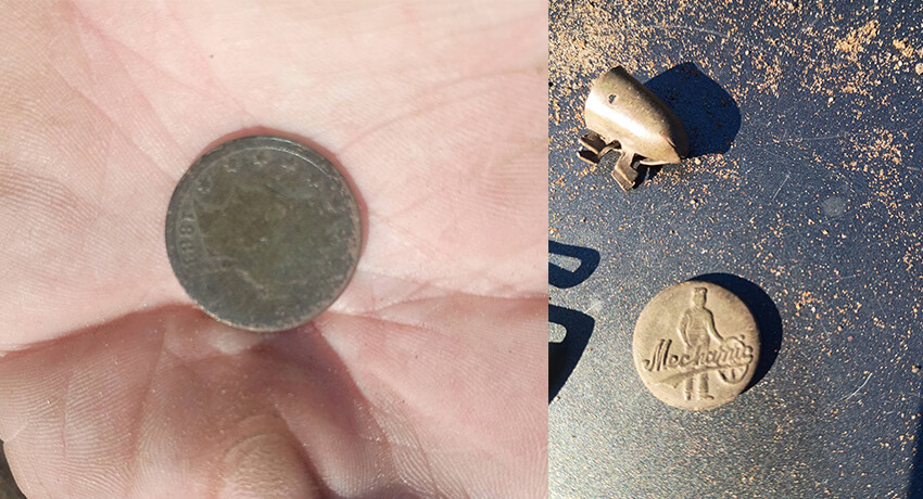 1883 V Nickel Found with Nokta Triple Score